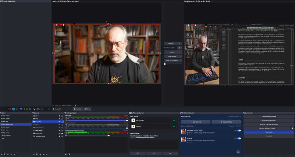Ma configuration OBS en octobre 2025