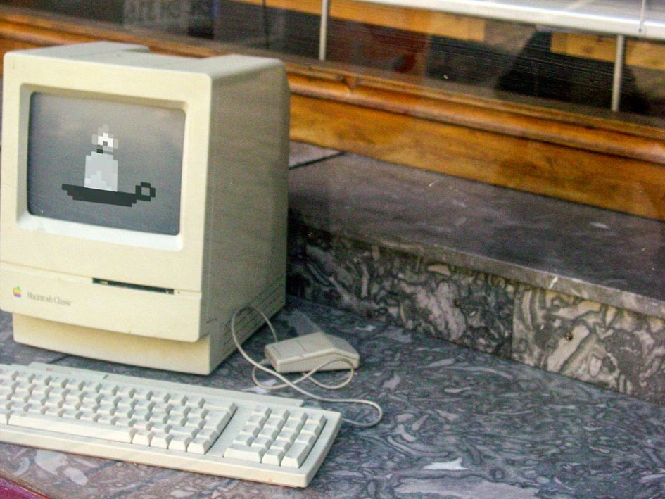 Vieux Macintosh pour l'anniversaire du blog